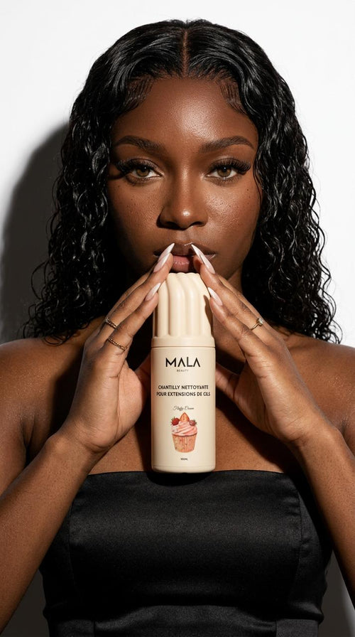 Chantilly nettoyante pour extensions de cils et sourcils